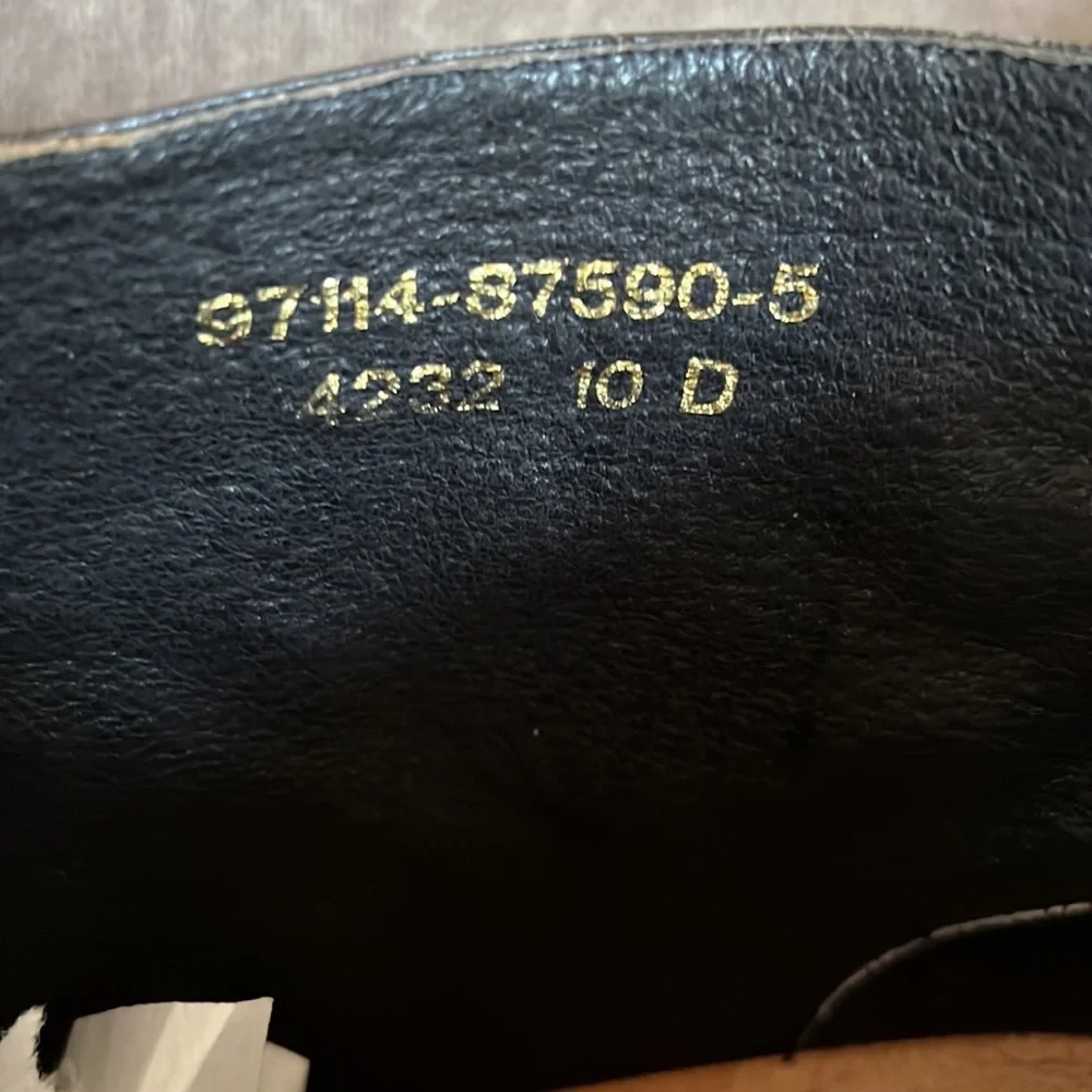 Romika Black Vintage Women’s Leather Ankle Bootie‎ Size 10